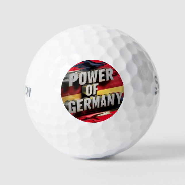 "German Precision: Power Germany" Golf Ball (Vorderseite)