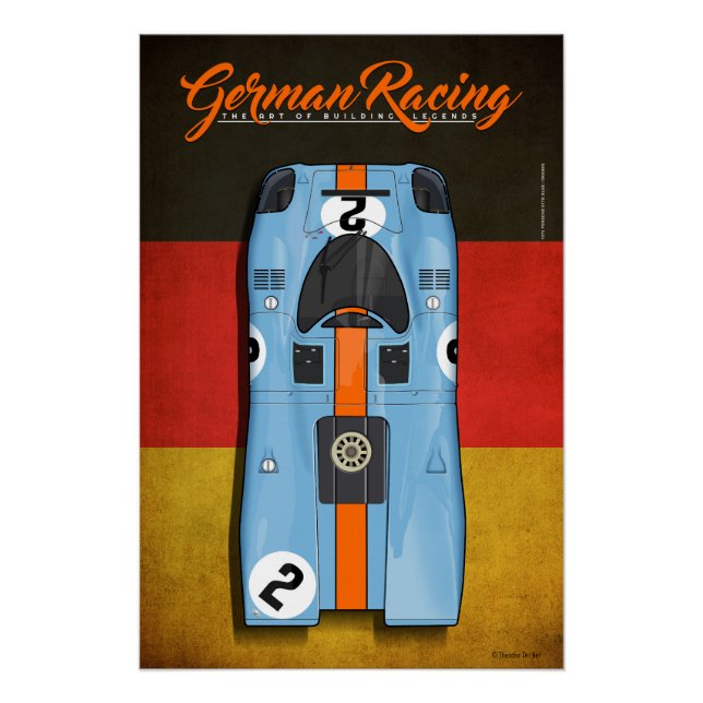 German Racing 917 G No.2 Poster (Vorderseite)