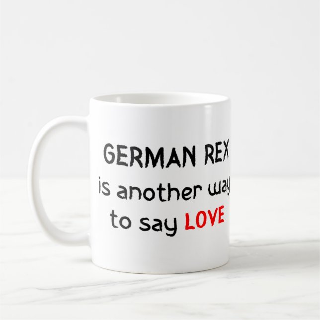 german rex amour tasse de café (Gauche)