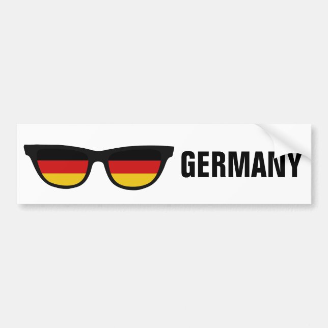 German Shades Custom Text & Color Autoaufkleber (Vorne)