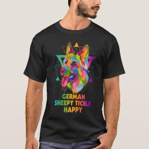 German Sheepy Tickle Happy German Shepherd Animal T-Shirt