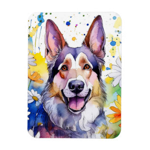 German Shepard Foto Magnet