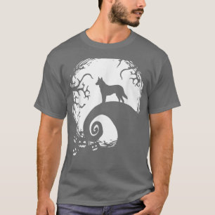 German Sheperd Halloween unter dem Mondlicht Spook T-Shirt