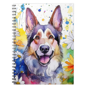 German Shephard Spiral Notebook Notizblock