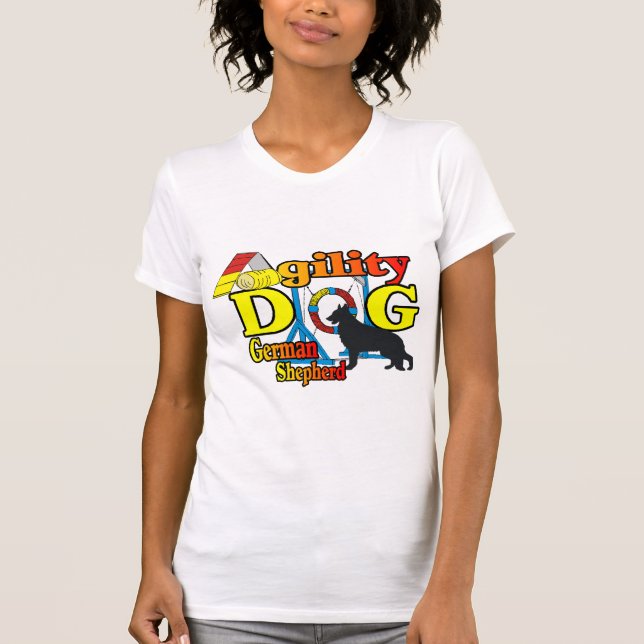 German Shepherd Agility Shirts Geschenke (Vorderseite)