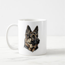 German Shepherd Art Kaffeetasse