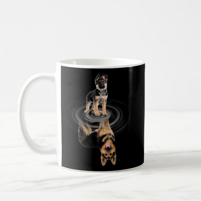 GERMAN SHEPHERD Baby Reflection Mirror GERMAN SHEP Kaffeetasse (Links)