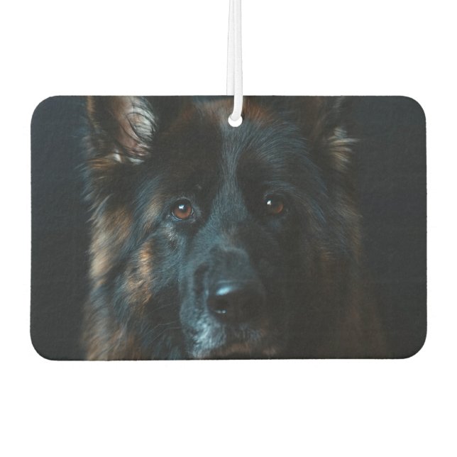German Shepherd Car Air Freshener Autolufterfrischer (Vorderseite)