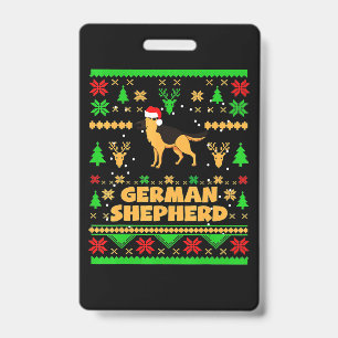 German Shepherd Christmas Ausweis