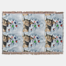 German Shepherd Christmas Decke