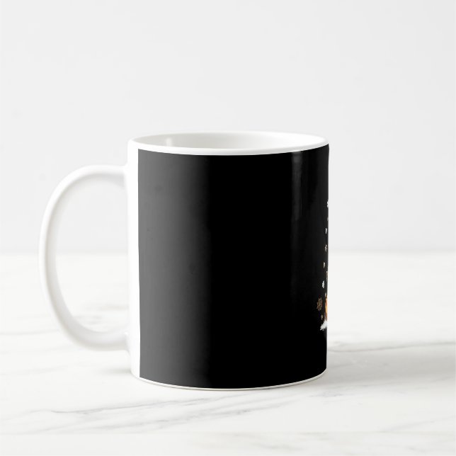 German Shepherd Christmas Dog Light Ugly Kaffeetasse (Links)