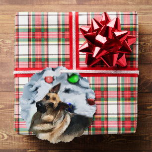 German Shepherd Christmas Geschenke Ornament Karte