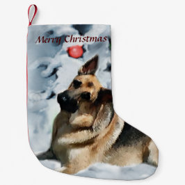 German Shepherd Christmas Kleiner Weihnachtsstrumpf