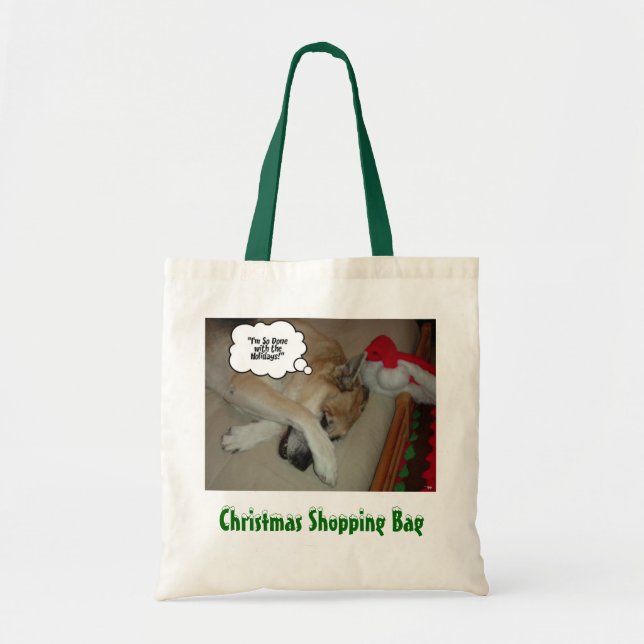 German Shepherd Christmas Tragetasche (Vorne)