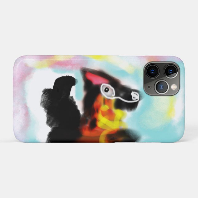 German Shepherd  colorful Case-Mate iPhone Hülle (Rückseite (Horizontal))