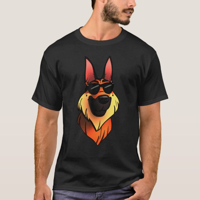 German Shepherd Cool T-Shirt (Vorderseite)