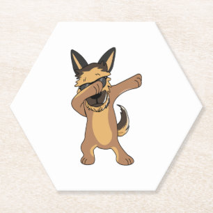German Shepherd Dabbing Window Decks für Auto Truc Untersetzer
