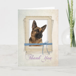 German Shepherd Danke-Card Dankeskarte
