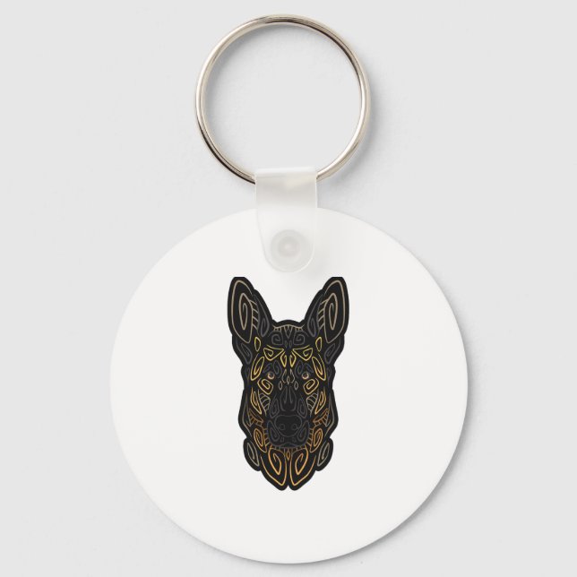 German Shepherd Design German Shepherd Gifts Dog O Schlüsselanhänger (Vorderseite)