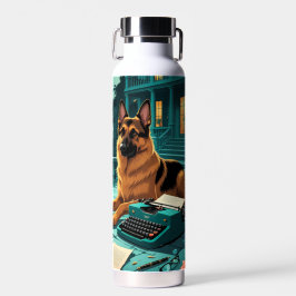 German Shepherd Dog Gentleman Vintag Trinkflasche