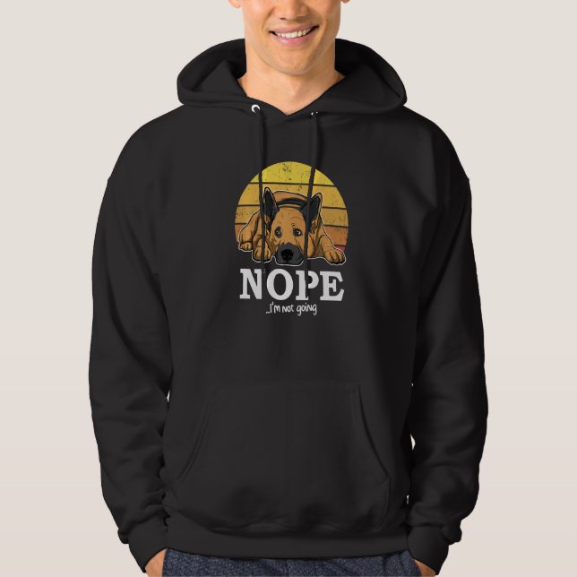 German Shepherd Dog Gsd Sunset  84 Hoodie (Vorderseite)