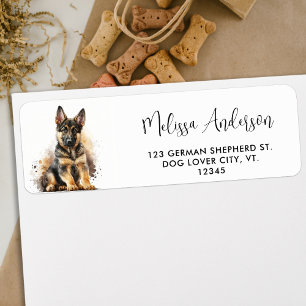 German Shepherd Dog Niedliche Welpe Rücksendeadres
