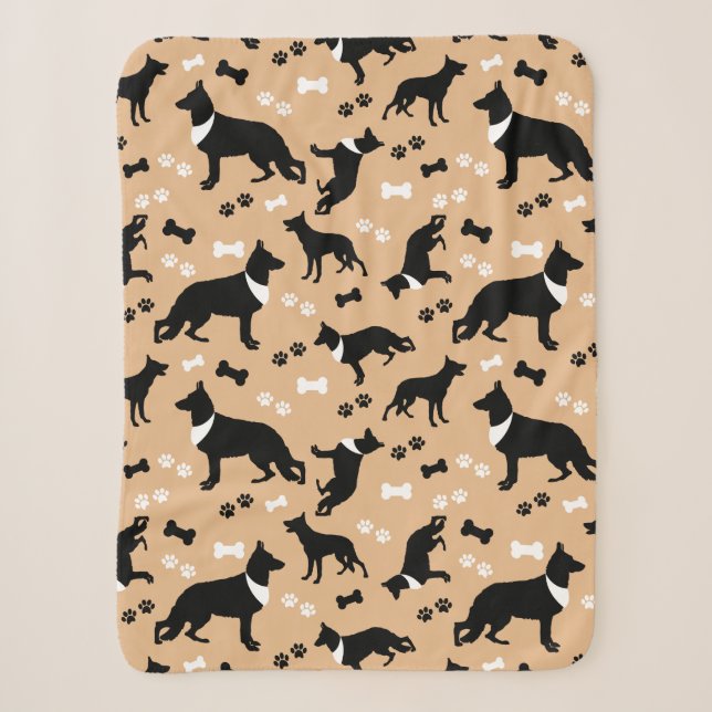 German Shepherd Dog Pattern Tan Sherpadecke (Vorderseite)