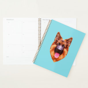 German Shepherd Dog Portrait Planer