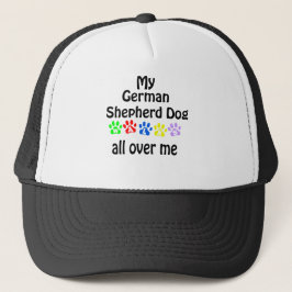German Shepherd Dog Walks Design Truckerkappe