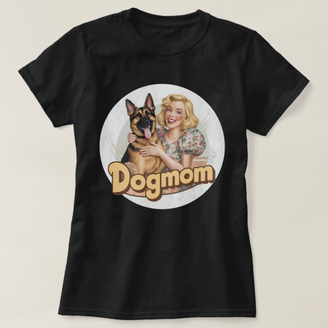 German Shepherd doglover dogmom dog t-shirt (Design devant)