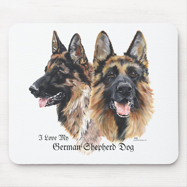 German Shepherd Dogs Mousepad (Vorne)