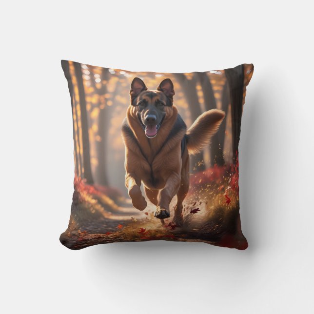 German Shepherd Elegant Throw Kissen (Vorderseite)