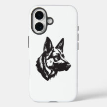 German Shepherd Face iPhone Case