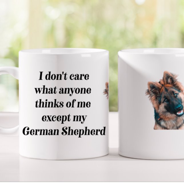 German Shepherd Funny Gift Tasse lächeln (Von Creator hochgeladen)