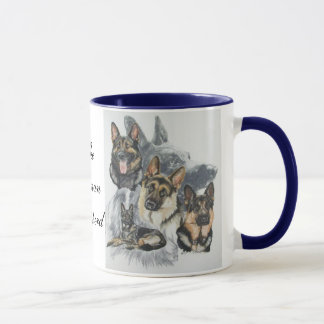 German Shepherd Ghost Tasse