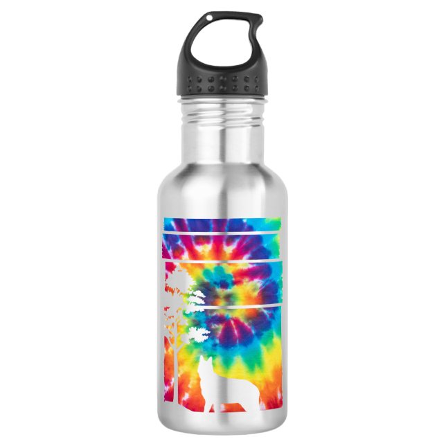 German Shepherd Gift Edelstahlflasche (Vorderseite)