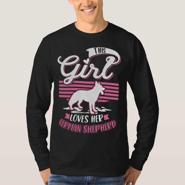 German Shepherd Girl German Shepherd  1 T-Shirt (Vorderseite)
