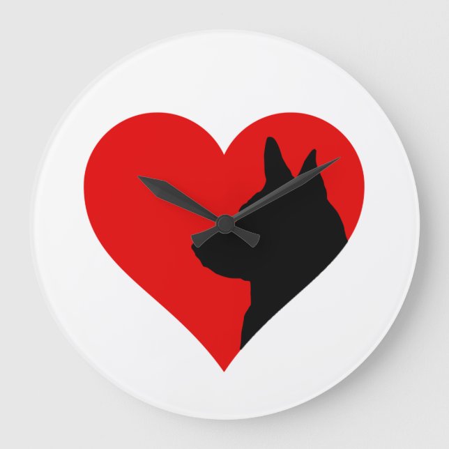 German Shepherd     Große Wanduhr (Vorderseite)