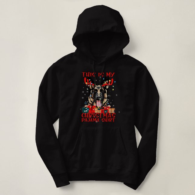 German Shepherd GSD Funny German Shepherd Deer Thi Hoodie (Design vorne)