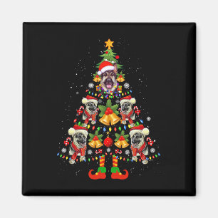 German Shepherd Hund Weihnachtsmannmütze Weihnacht Magnet