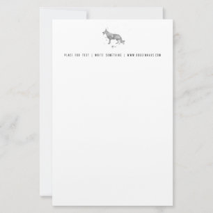 German Shepherd Letterhead Briefpapier