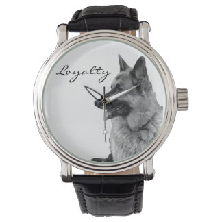 German Shepherd Loyalty Watch Armbanduhr
