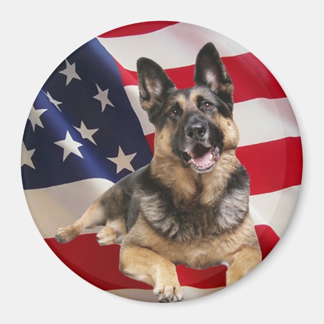 German Shepherd Magnet (Vorne)