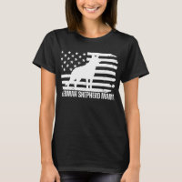 German Shepherd Mama USA Flag, Patriotic Dog Mama