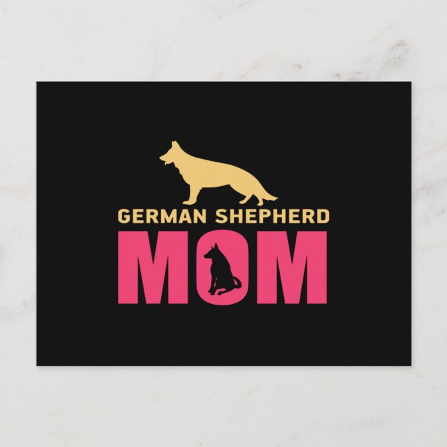 German shepherd Mom Postkarte (Vorderseite)
