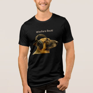 German Shepherd Mousepad DJ Tri-Blend Shirt