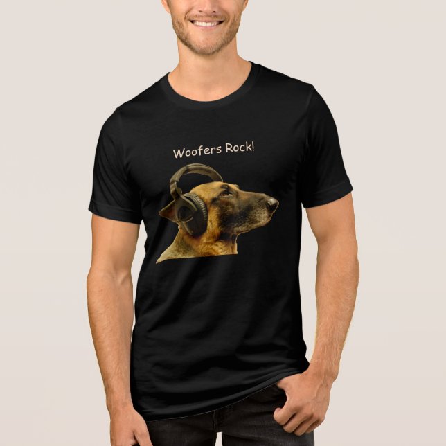 German Shepherd Mousepad DJ Tri-Blend Shirt (Vorderseite)
