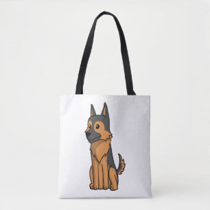 German Shepherd Niedlich Cartoon Tasche
