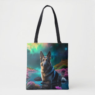 German Shepherd on a Alien World Tasche