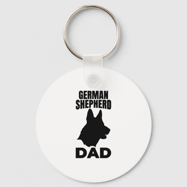 German Shepherd Papa Schlüsselanhänger (Vorderseite)